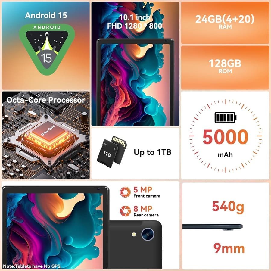 URAO C107 Tablet Features